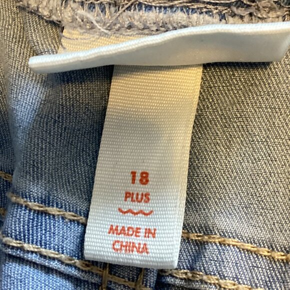 Cat & Jack Women's Straight Leg Jeggings Light Wash Pull-on Hearts Size 18P - Picture 8 of 10